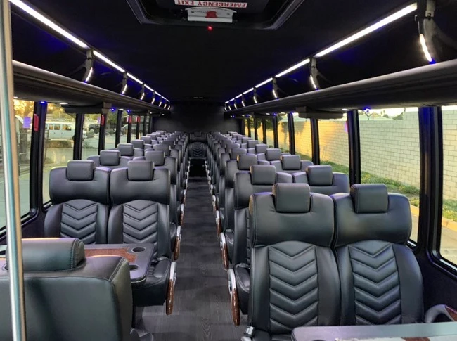 luxury coach bus interior