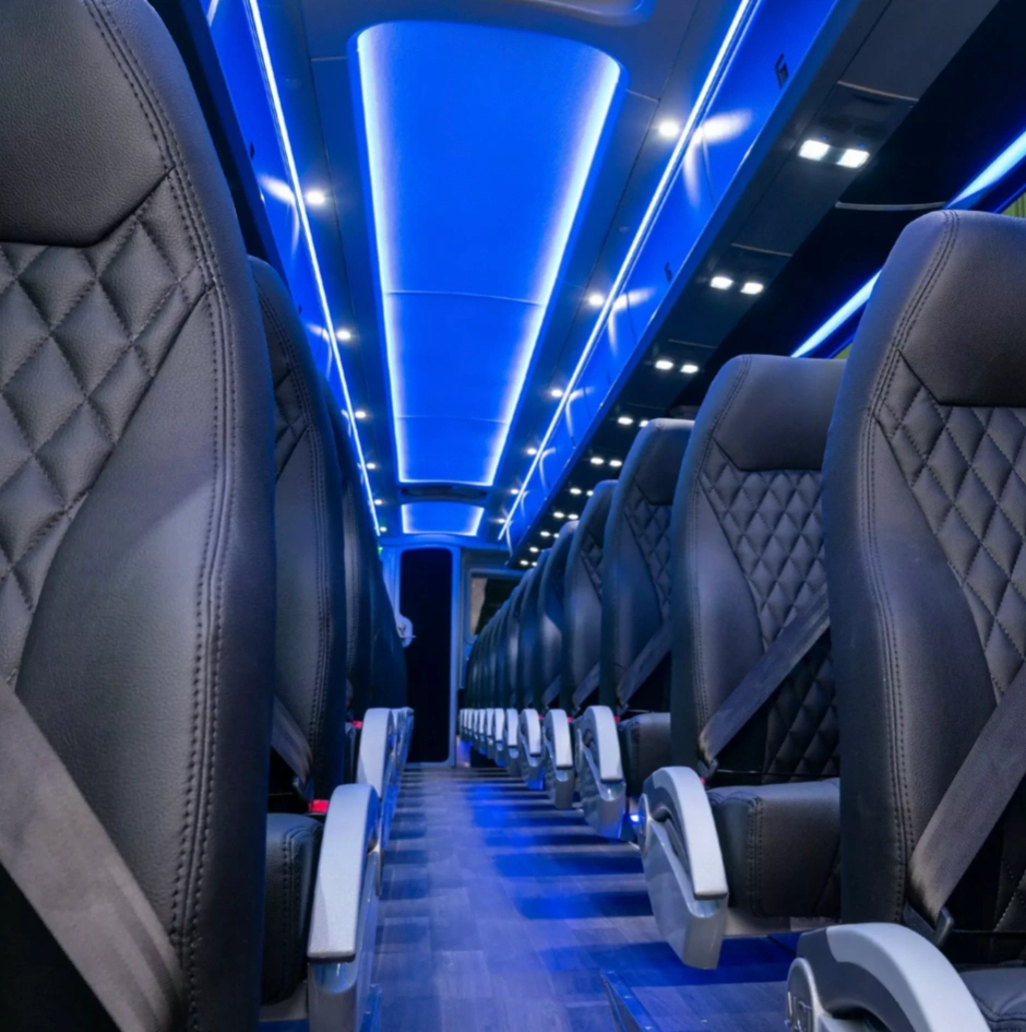 luxury coach bus interior